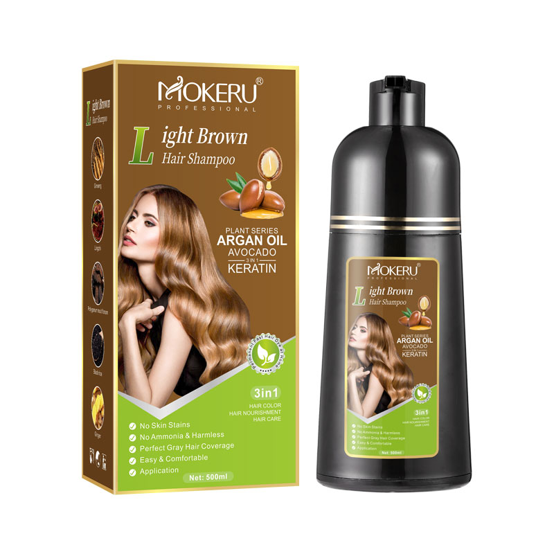 Argan Oil Treatment - Mokeru Sampo warna rambut Keratin, sampo