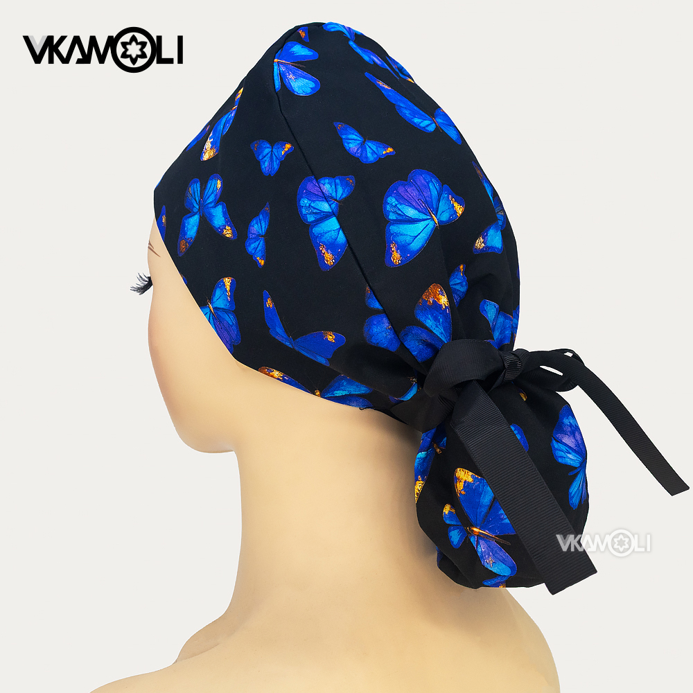 Hair Care Long Hair - Topi rambut panjang motif kupu-kupu untuk