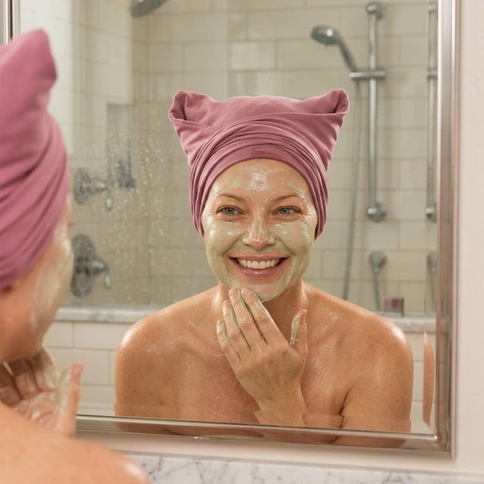 Hair Turban Towel - Handuk Turban Rambut Lembut Penyerap Anti