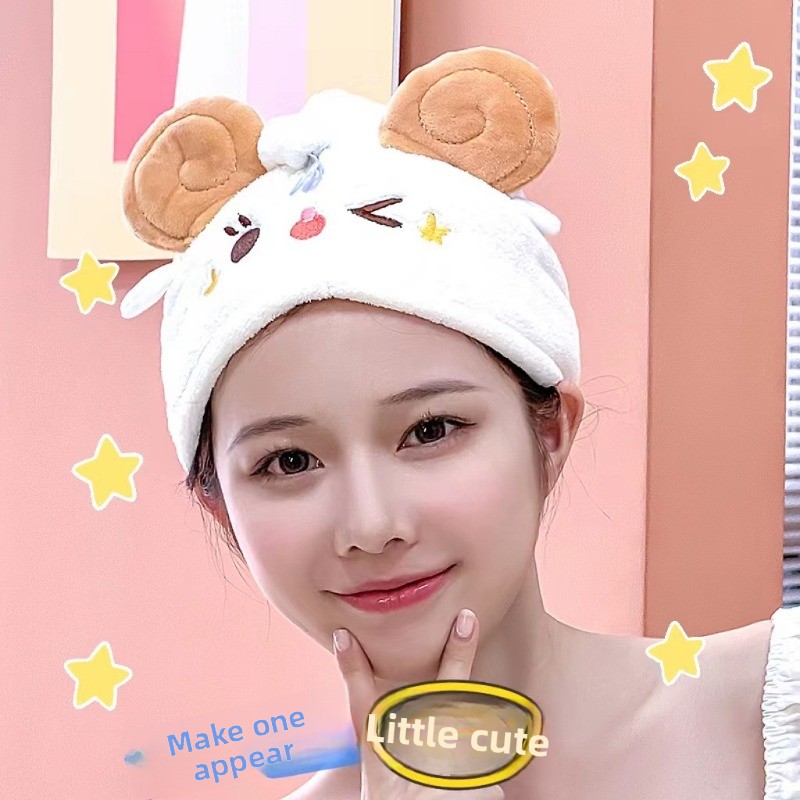 Topi Pengering Rambut Domba Lu - Hair Turban Towel ulasan dan harga