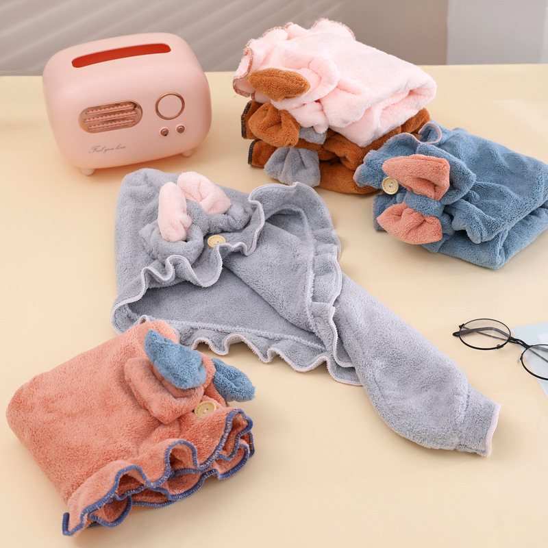 Topi Handuk Rambut Warna Solid - Hair Turban Towel ulasan dan harga