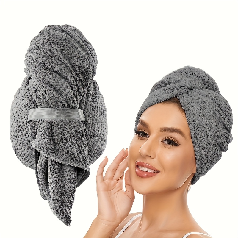 Handuk Rambut Mikrofiber Ekstr - Hair Turban Towel ulasan dan harga