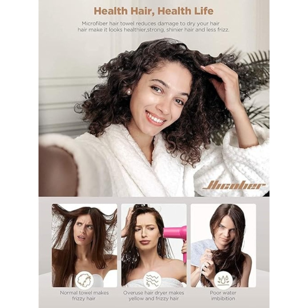 Handuk Rambut Cepat Kering Ant - Hair Turban Towel ulasan dan harga