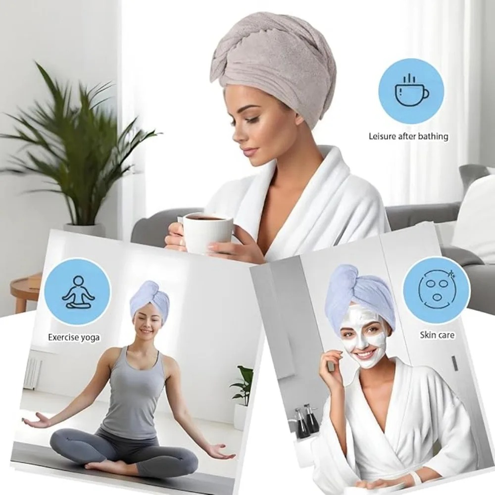 Handuk Rambut Cepat Kering Ant - Hair Turban Towel ulasan dan harga