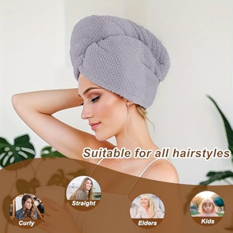 Handuk Rambut Super Serap Cepa - Hair Turban Towel ulasan dan harga