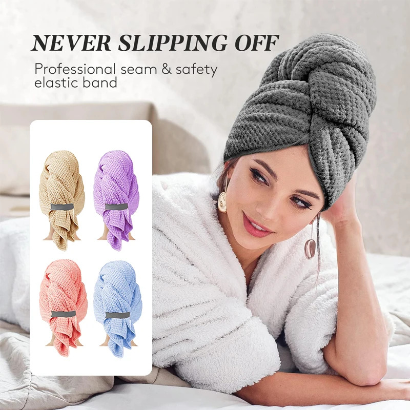 Handuk Rambut Mikrofiber Ultra - Hair Turban Towel ulasan dan harga