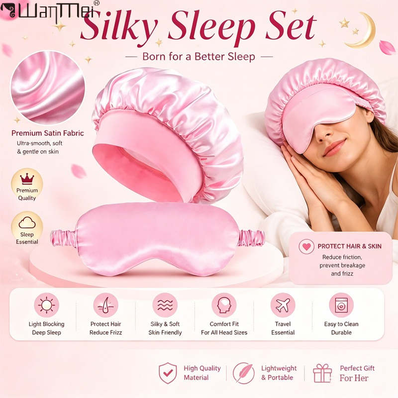    Set Masker Tidur Satin Bon - Hair Care Gift Set ulasan dan harga