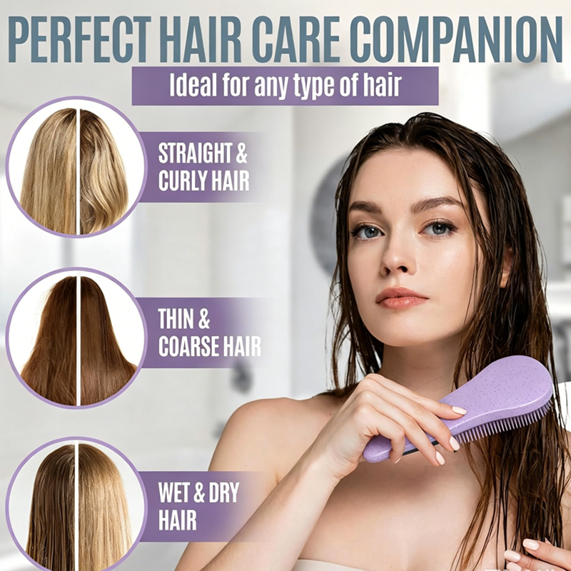 Set Sikat Pijat Kulit Kepala d - Hair Care Set ulasan dan harga