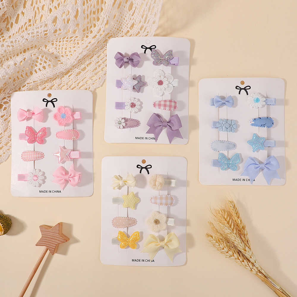 8Pcs/Set Jepit Rambut Anak Per - Hair Care Gift Set ulasan dan harga