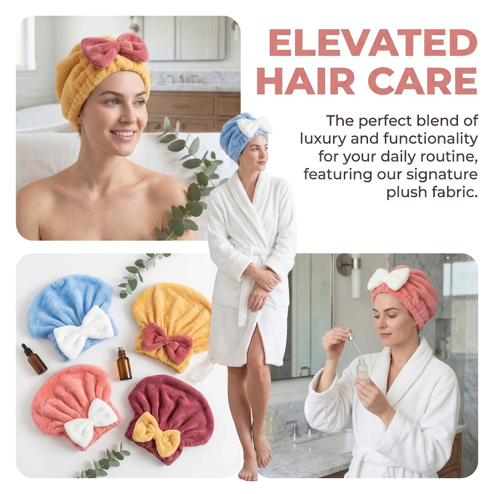 Topi Pengering Rambut Mikrofib - Hair Turban Towel ulasan dan harga