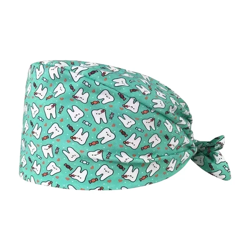 Topi bedah motif katun Scrub d - Hair Care Hospital ulasan dan harga
