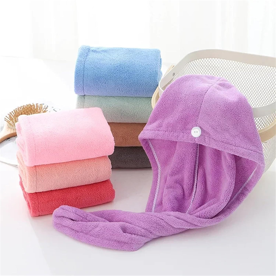 1 buah handuk rambut dari baha - Hair Turban Towel ulasan dan harga