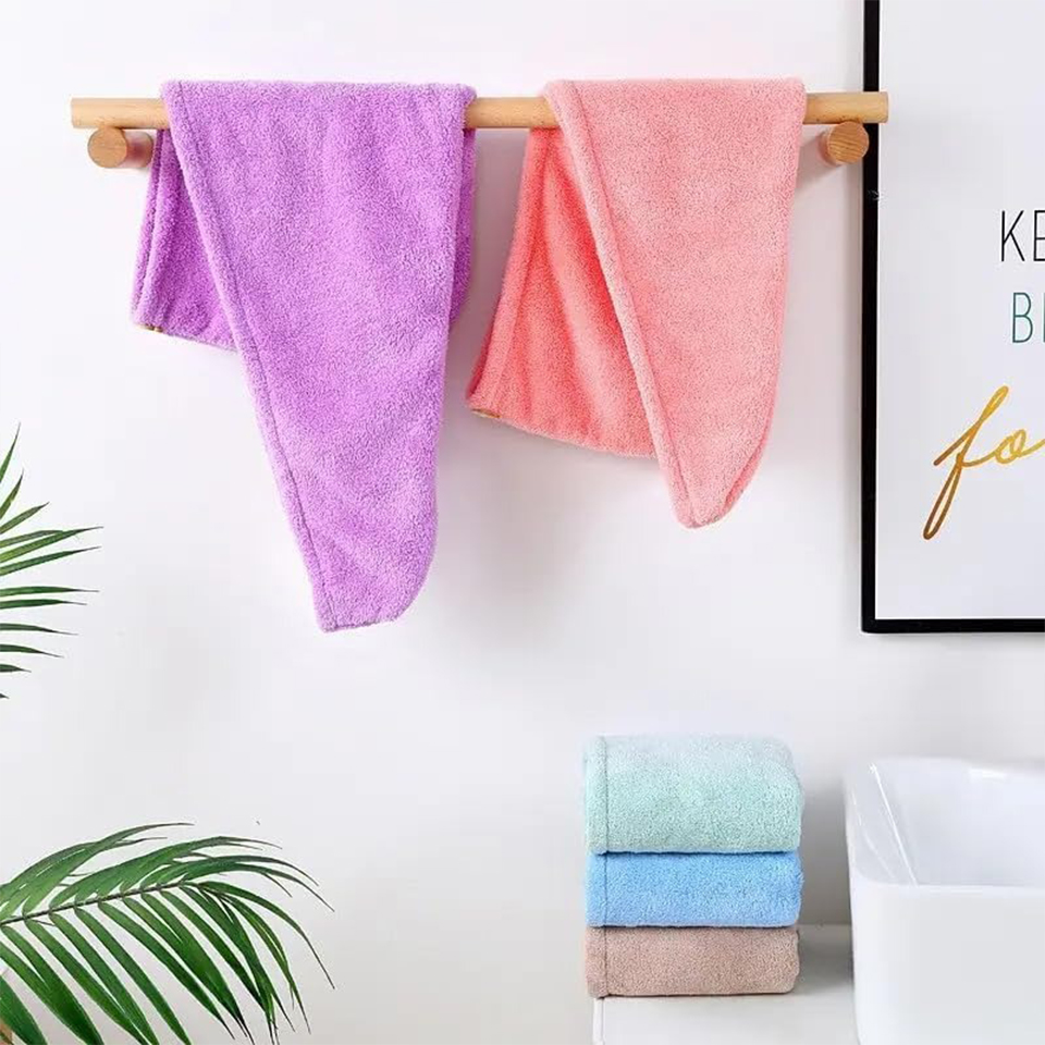 1 buah handuk rambut dari baha - Hair Turban Towel ulasan dan harga