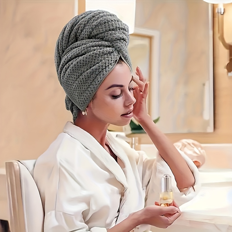 Handuk Rambut Cepat Kering Wan - Hair Turban Towel ulasan dan harga