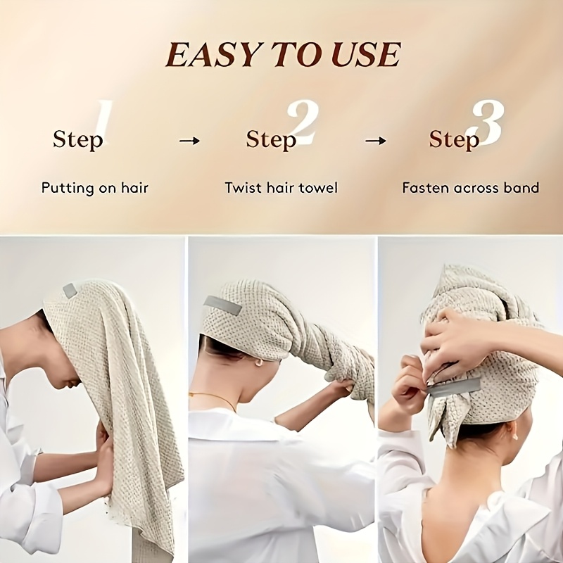 Handuk Rambut Cepat Kering Wan - Hair Turban Towel ulasan dan harga