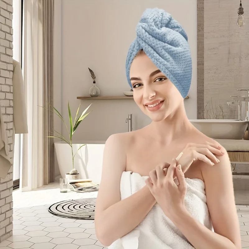 Handuk Rambut Cepat Kering Wan - Hair Turban Towel ulasan dan harga