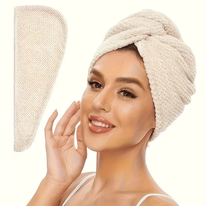 Handuk Rambut Cepat Kering Wan - Hair Turban Towel ulasan dan harga
