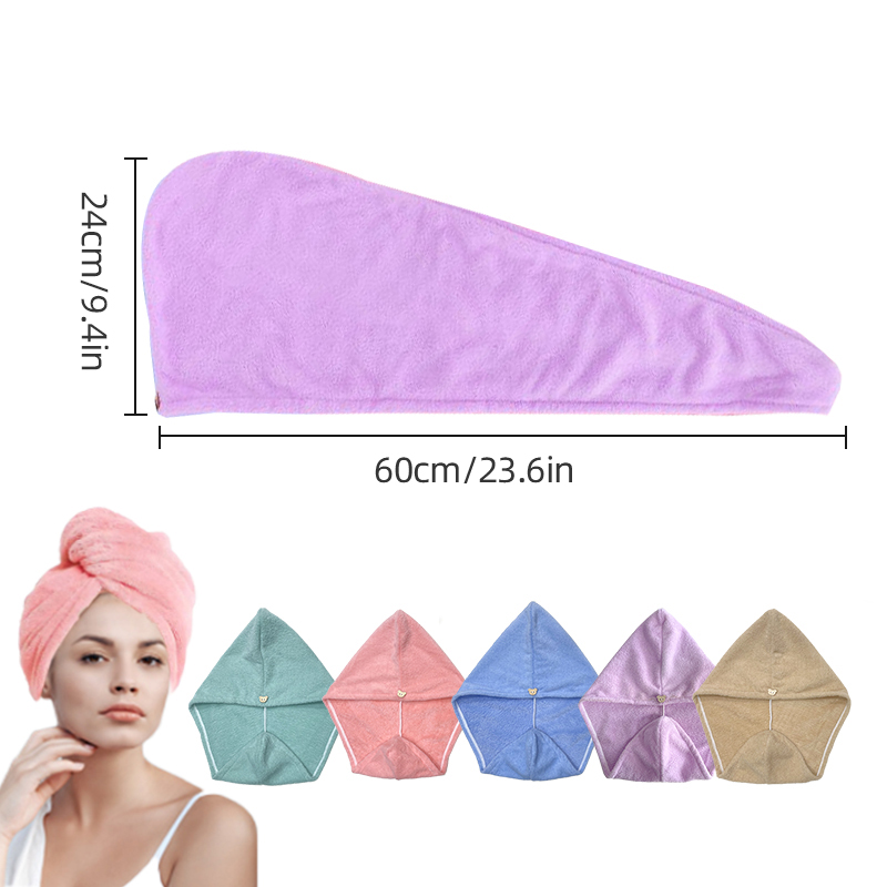 Bungkus handuk rambut Microfib - Hair Turban Towel ulasan dan harga